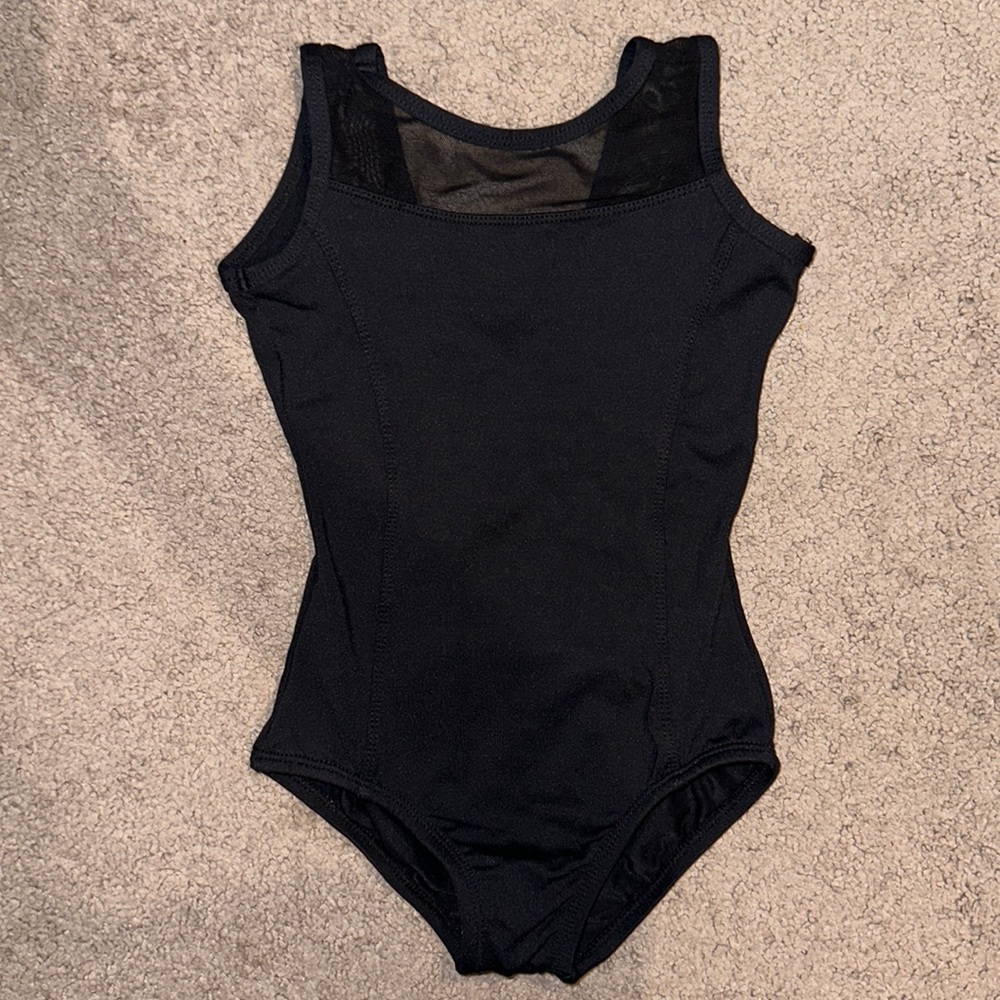 4-5T black leotard